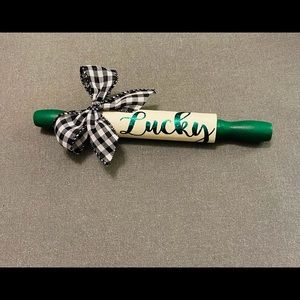 Mini decorative rolling pin - LUCKY